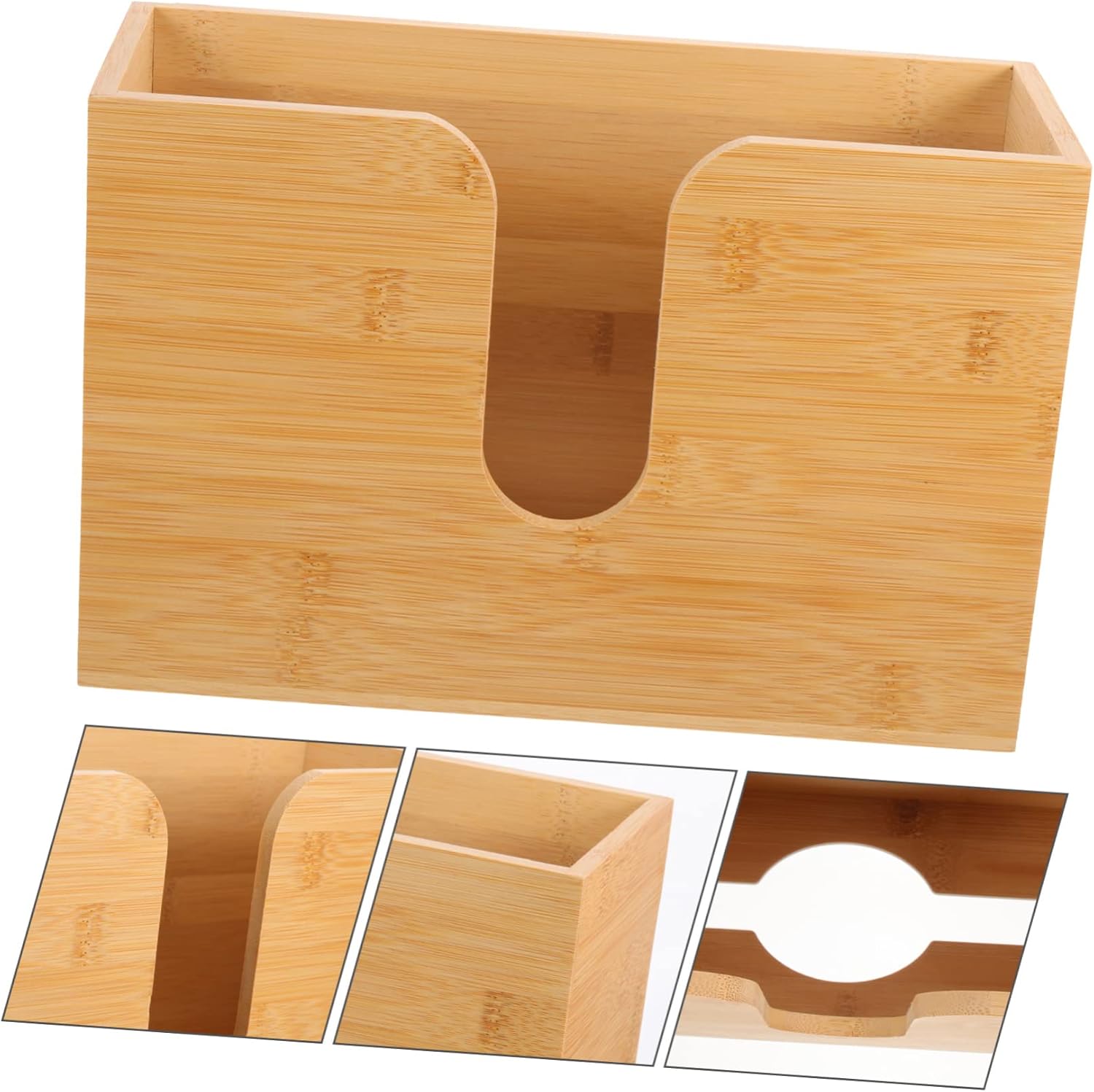 Wall Mounted Paper Towel Holder Wooden Tissue Box Dispenser for Bathroom and Kitchen Space-Saving Design with Easy Accessibility Stylish Storage for Any Decor