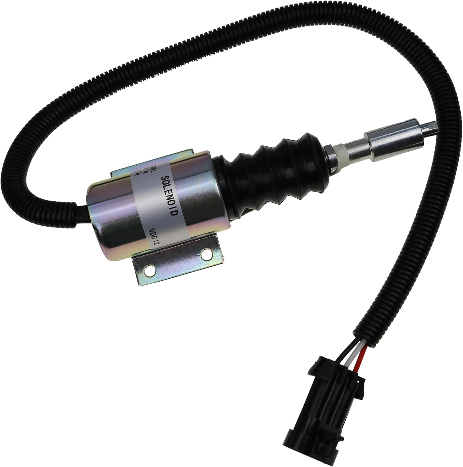 12V Fuel Shut off Solenoid 1813868C1 Compatible with Navistar International DT360 DT466 Engine