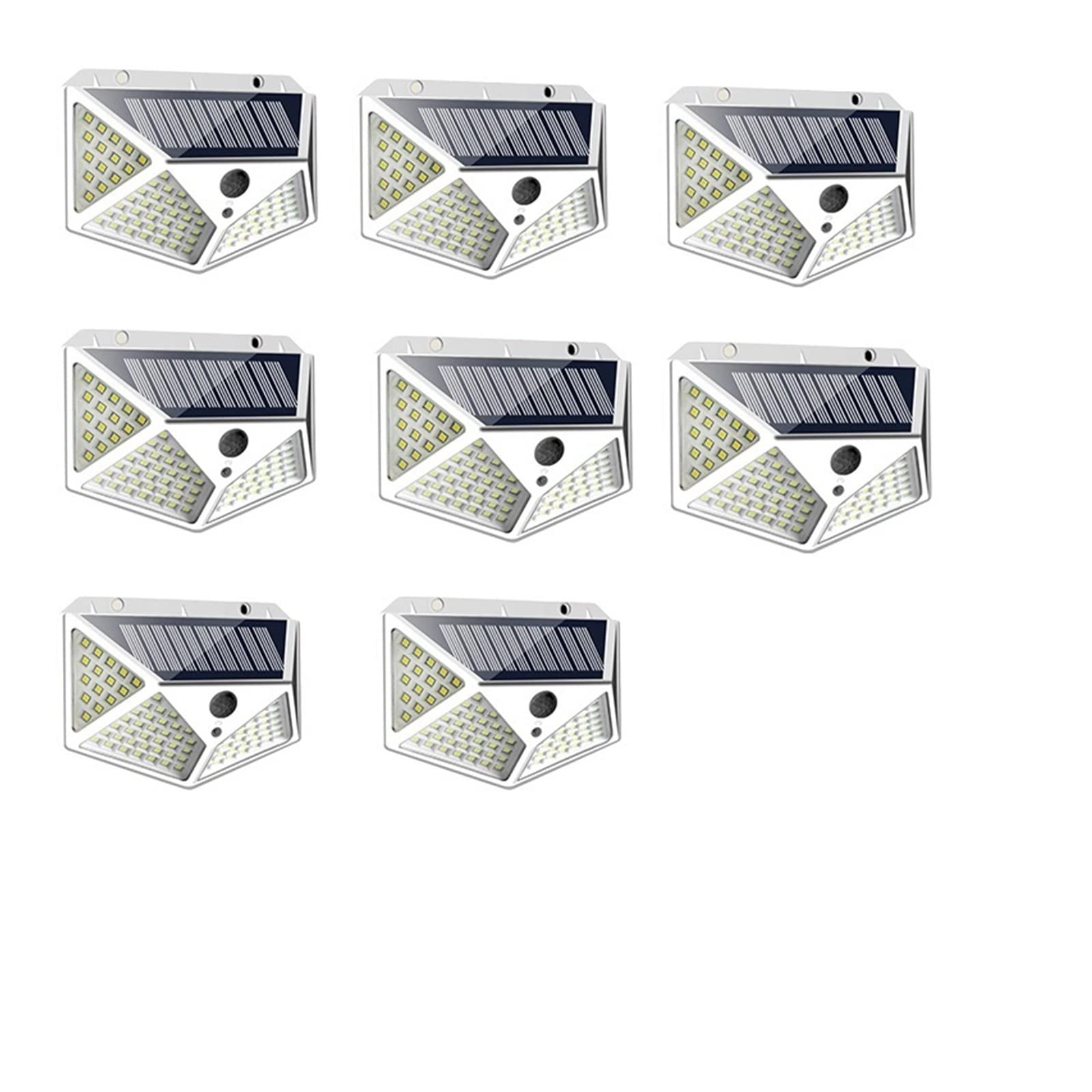 Lumière solaire extérieure 100 LED étanche et puissante à capteur de mouvement pour mur