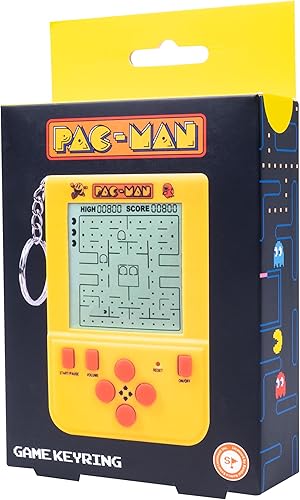 Miniatura 4 de Pac-Man - Mini llavero de arcade, juego LCD de mano con juego y sonidos clásicos de PAC-Man, juguete portátil retro, coleccionable oficial de