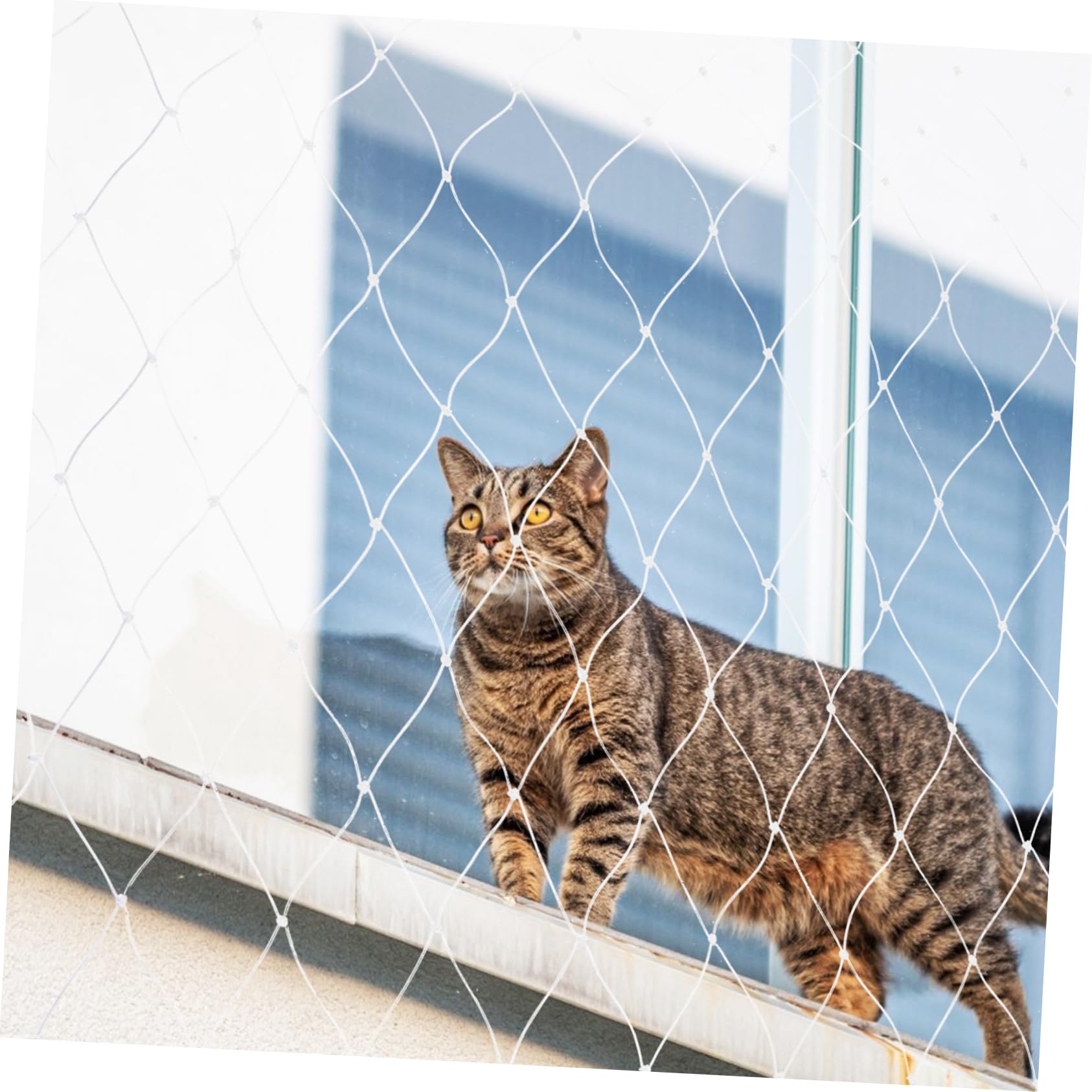 BESTonZON Netz für Katzen Am Balkon Absturzsicherung für Haustiere aus Nylon Balkonnetz für Katzen und Hunde Sicherheitsnetz für Balkon Fenster und Terrasse