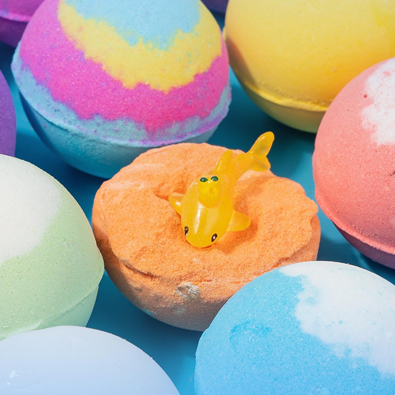 Bombas de Baño Niños con , 24 Bath Bombs Kids, Lindos Animales Bombas de Baño Gaseosas, Novedosos Baños Animales Marinos Terrestres Bombass Sales Juego Juguetes para Regalo Niños