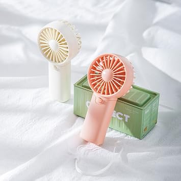 Handheld Fan Rechargeable, Lightweight Portable Powerful Handheld Fan Rechargeable,Ultra Quiet Battery Operated High-Speed Small Fans Portable for Outdoor Hiking Traveling Vacation