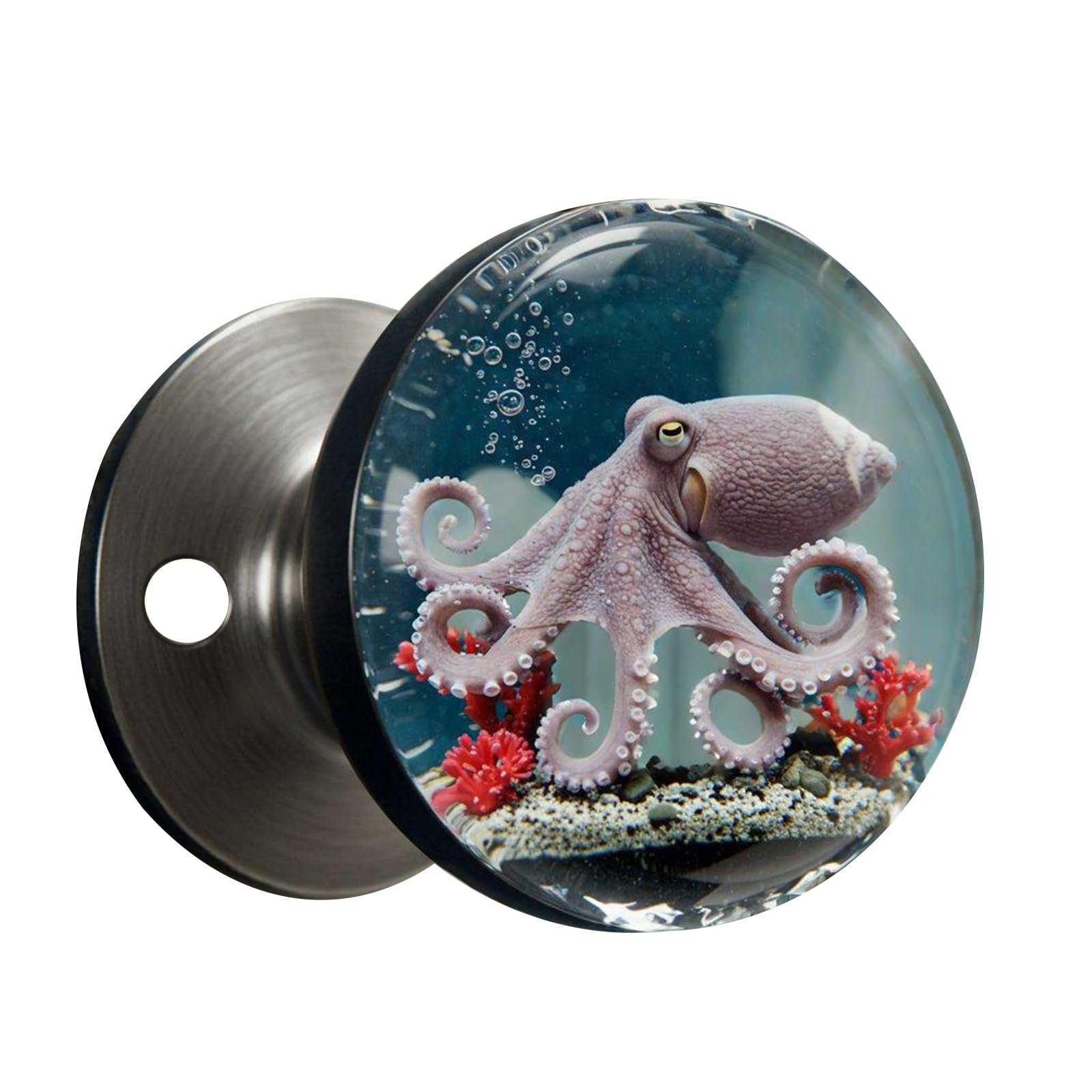 Bendzabl Eight Claws Nature Themed Flower Door Knob Retro Styles Round Bedroom Decoration Handcraft Artistics Door Handle Home Renovations Flower Handle