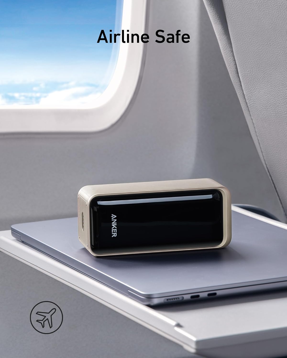 Anker Prime Power Bank dina méja baki pesawat