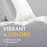 Vista 7 de White Classic Funda de edredón blanca tamaño King, funda de edredón de microfibra con cremallera, juego de 1 funda de edredón de plumón con 2 fundas