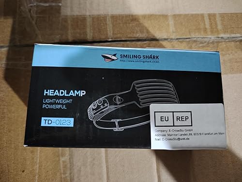 Miniatura 8 de Smiling Shark Linterna frontal recargable, gran angular de 230, 5 colores de luz, la lámpara de cabeza LED más brillante con sensor de movimiento,