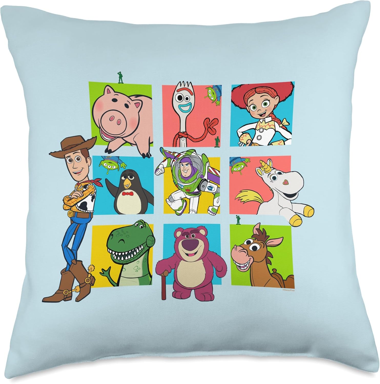 Disney and Pixar's Toy Story 30th Anniversary Character Grid Throw Pillow