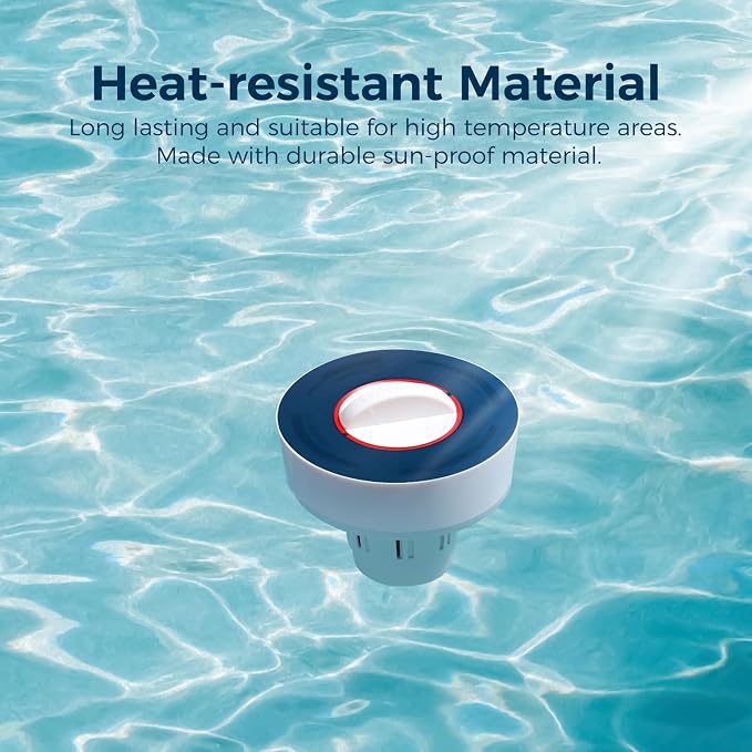 Dispensador flotante para tabletas de cloro de 1 pulg. azul miniatura 4