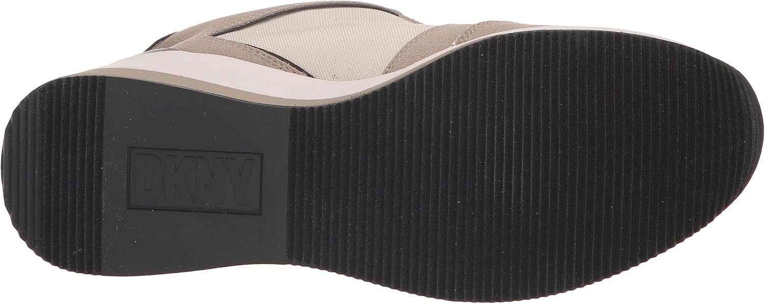 DKNY Womens Kaden Lace Up Wedge Sneaker with Side Zipper - Image 4