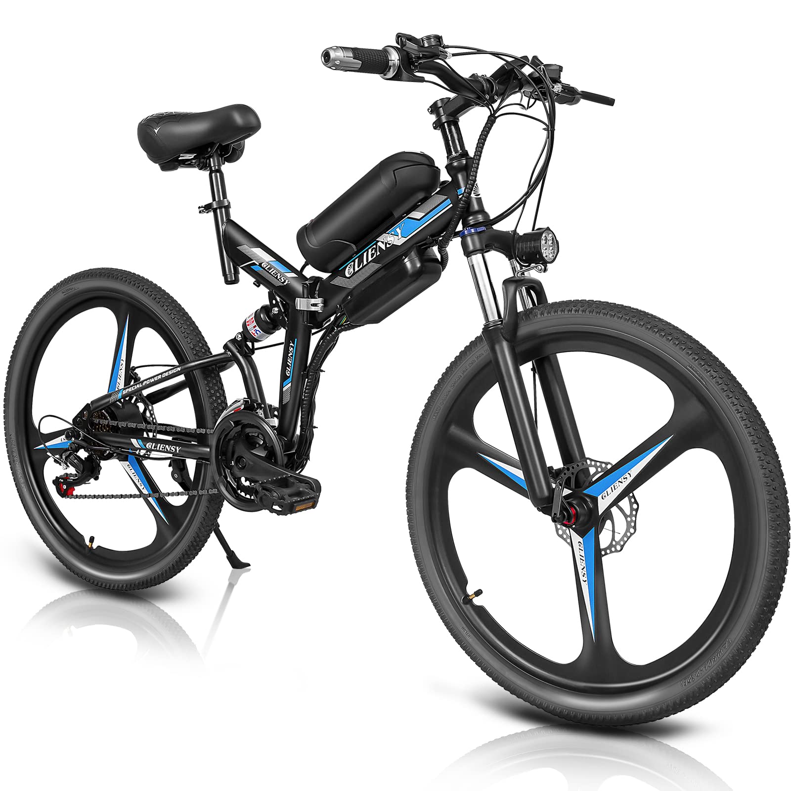 Buy 26 Inch Electric Folding ain Bike,350W Professional 21 Speed Gears