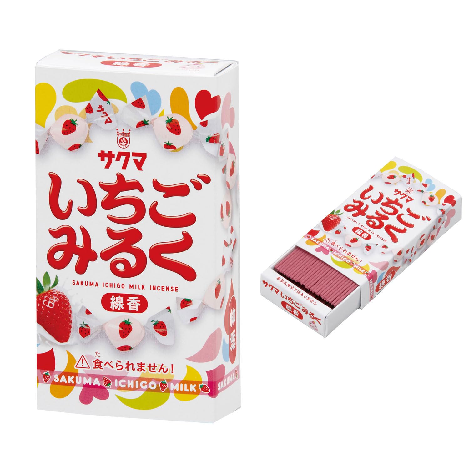 Amazon.co.jp: カメヤマ いちごみるく ミニ寸線香 約50g 約200本