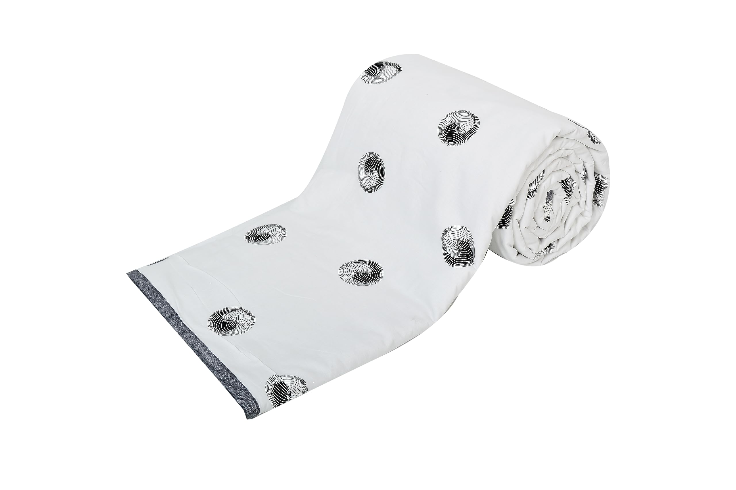 Elan Dreams Fallalen Reversible Double Bed Dohar Quilt Comforter Blanket Lightweight All Weather (Yin Yan)