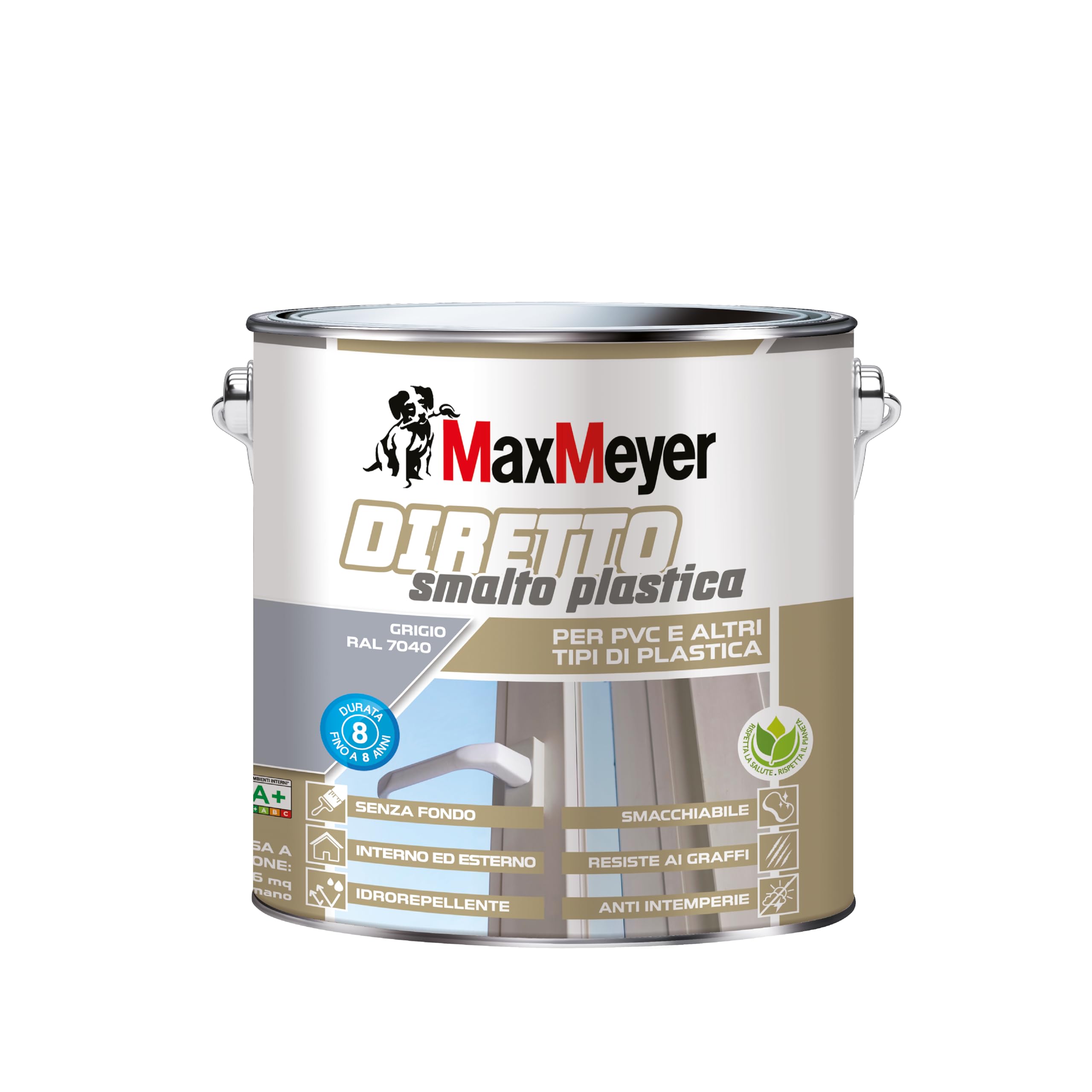 MAXMEYER Diretto Plastica R7040 Grigio 2 L