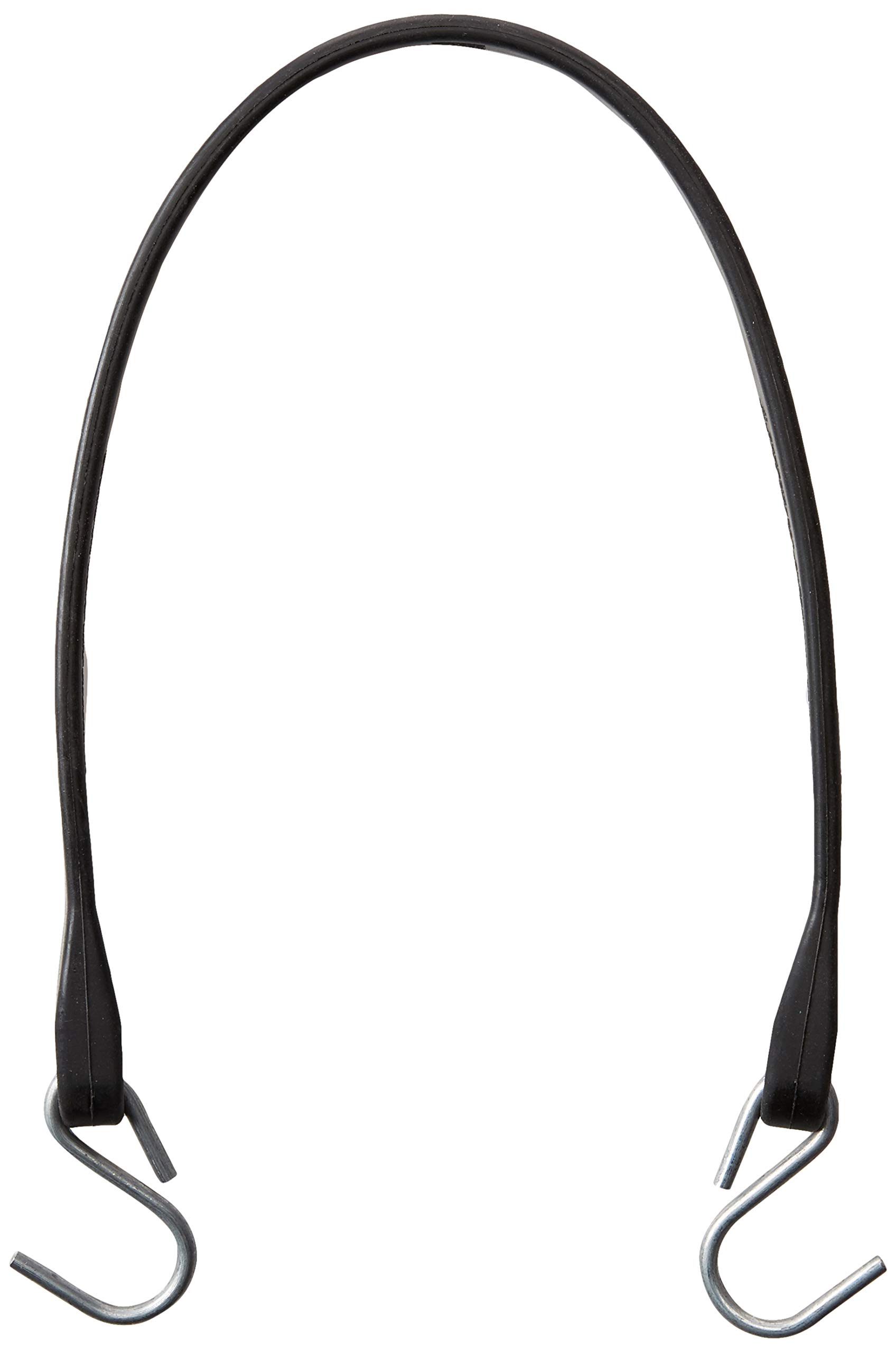 Paquete de 10 cuerdas elásticas de goma de 21 pulgadas con ganchos de metal para camiones de plataforma plana, correas de amarre de lona resistentes