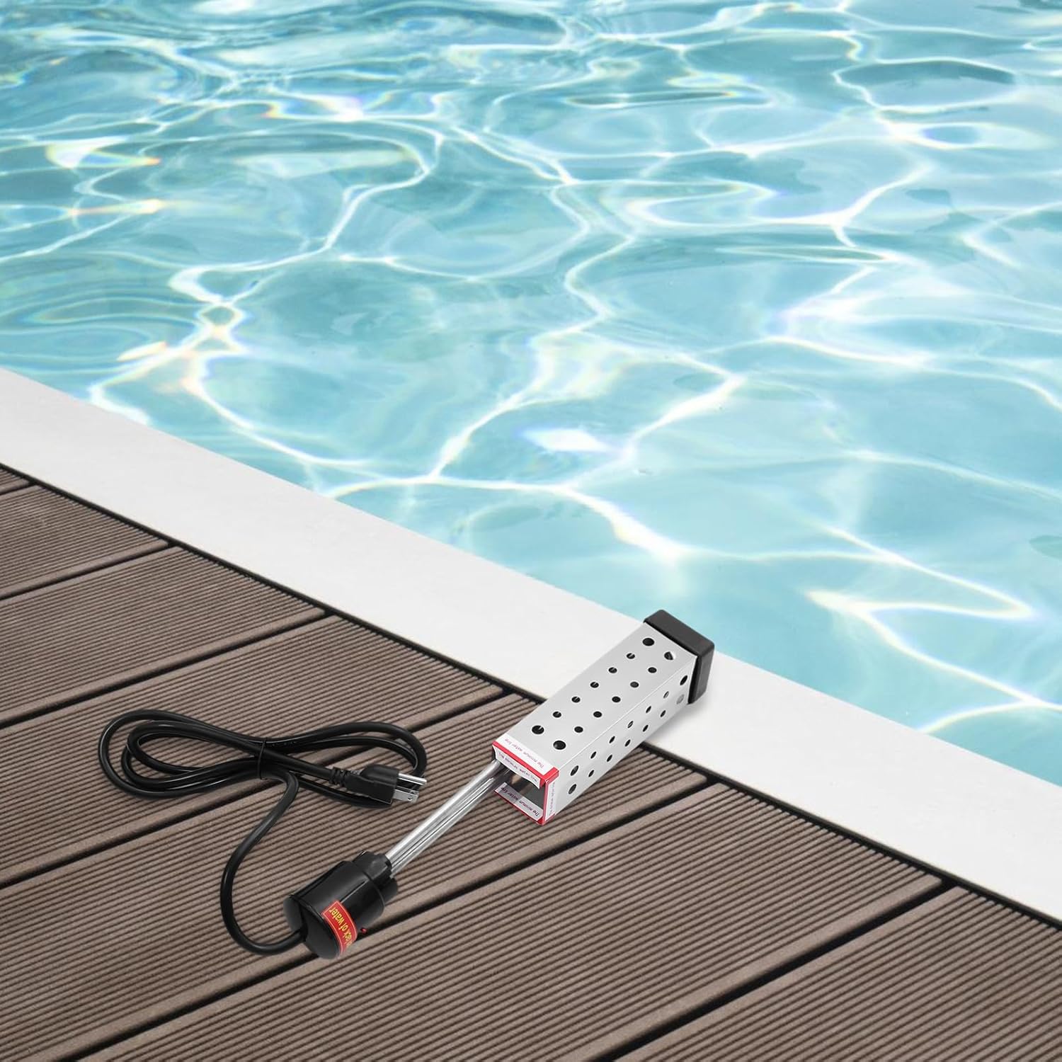 1500w Pool Heating Tube Fast Heating Electric Water Heater for Pool Suitable for Buckets Basins and Bathtubs Safe Design Us