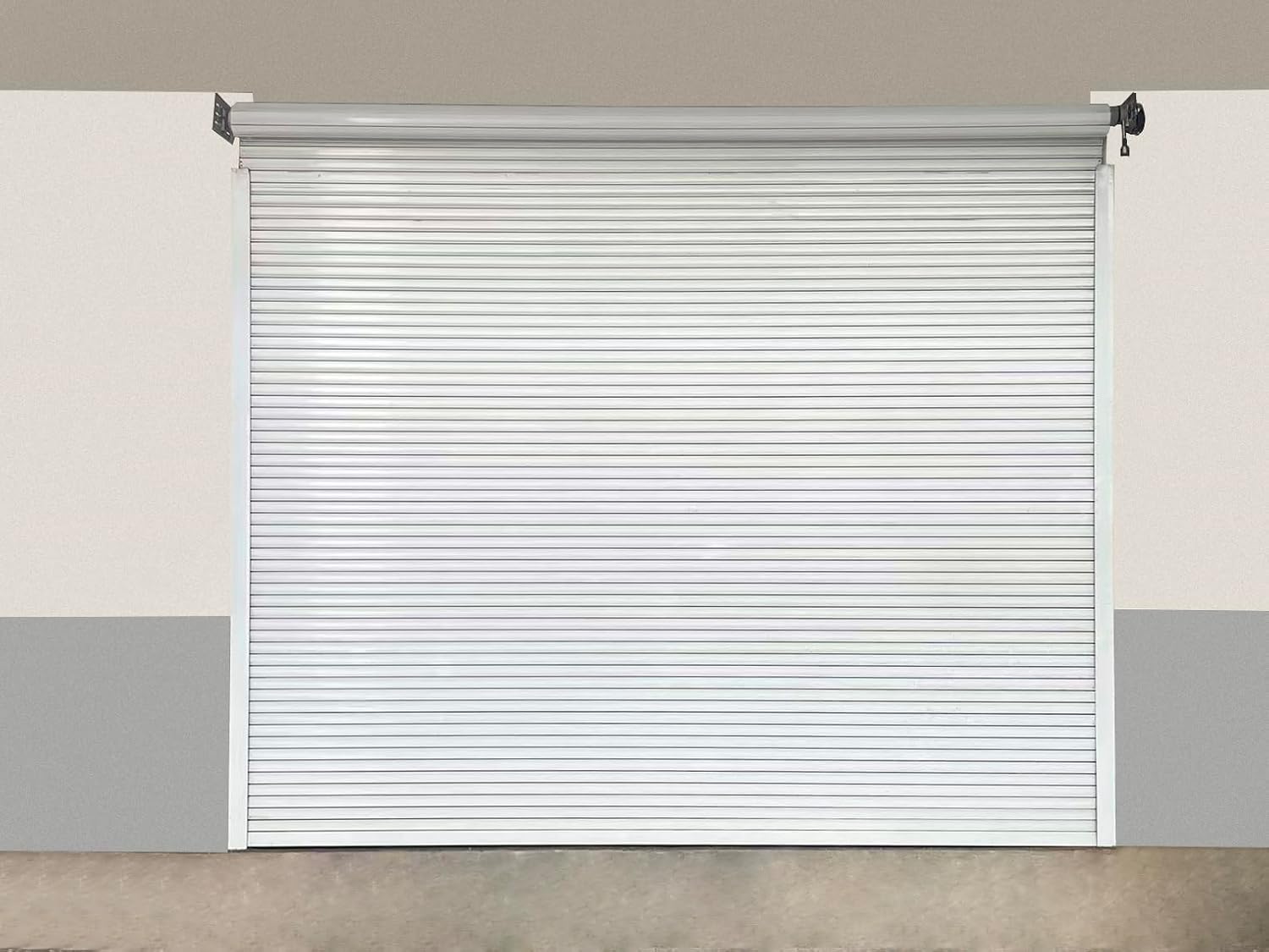 Chery Industrial 12FT X 10FT Electric Roller Shutter Door Lifting Door Q235 Steel White for Carports Barns Storage Sheds