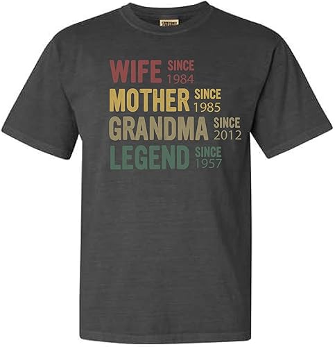 Personalized Wife Mother Grandma Legend Shirt, Creative Mothers Day Gift T-Shirt, Customized Parent Wife Since T-shirt, Gift for Mom, Cute Graphic disponible en Yaxa Costa Rica