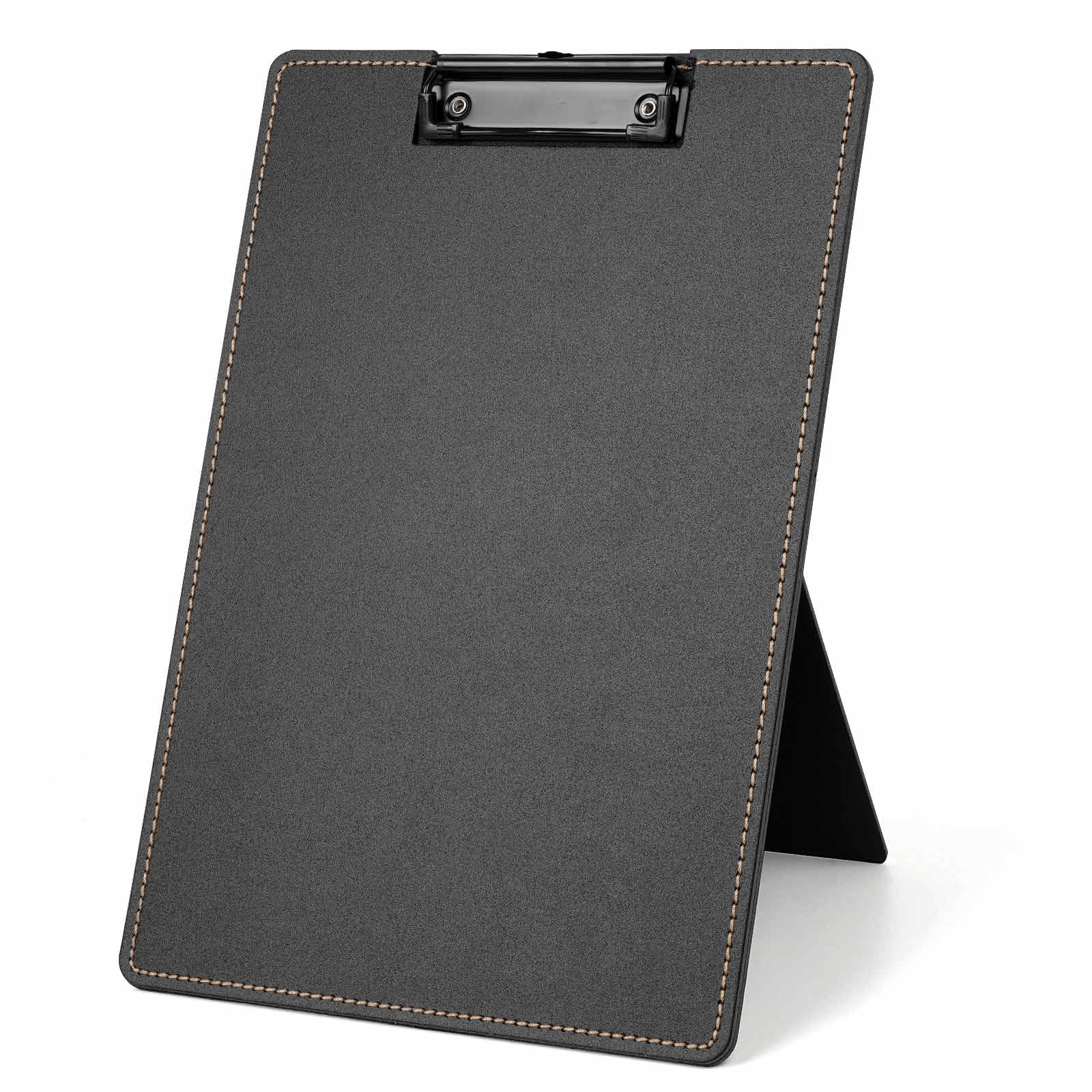 Schreibtisch-Dokumentenhalter zum Tippen von Klemmbrett, Papierhalter Ständer für Schreibtisch beim Tippen Kopierhalter, faltbarer Ständer, Klemmbrett, 22,9 x 33 cm (Schwarz, 1 Stück)