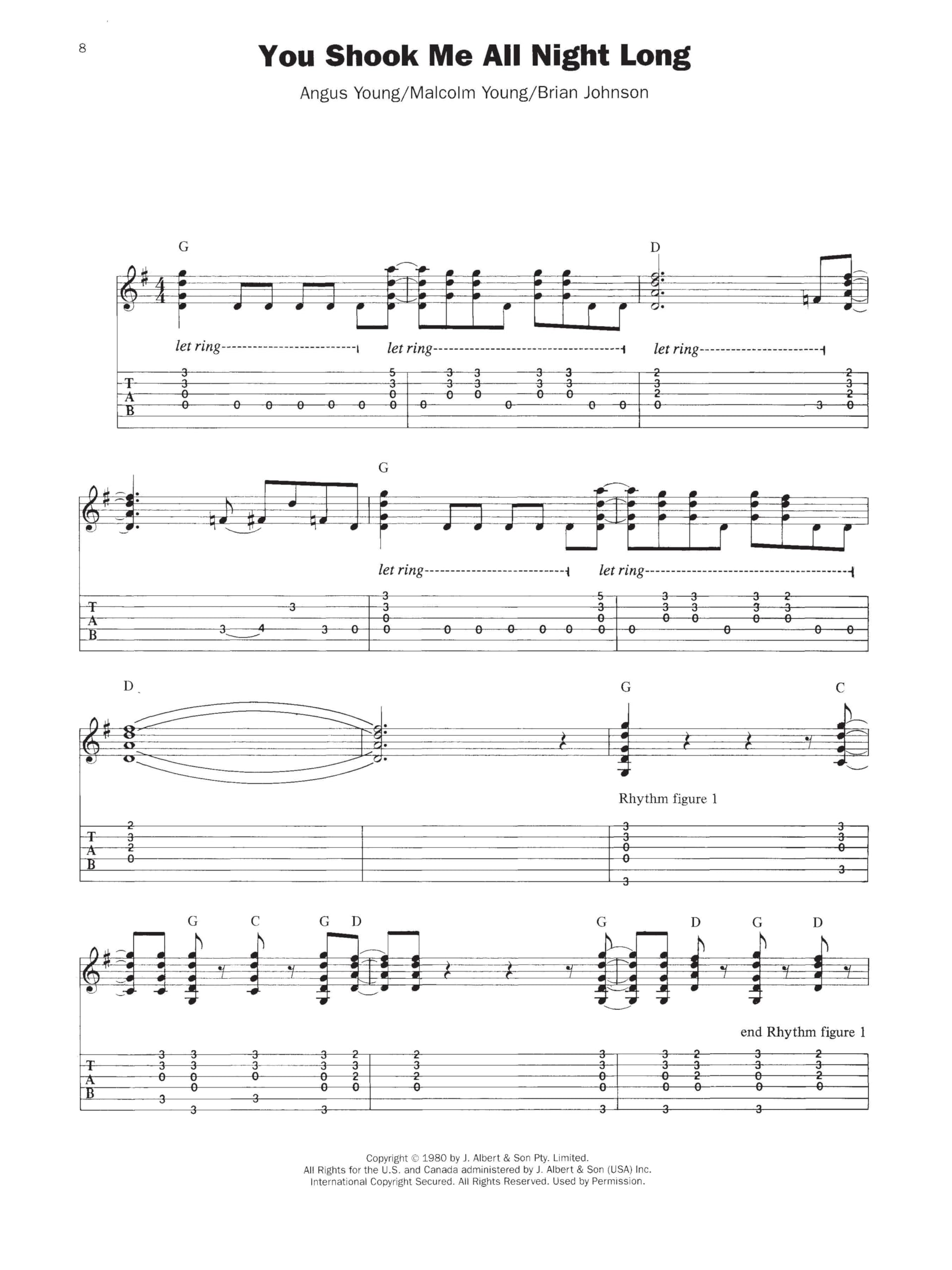 The Best of Ac/Dc: Guitar Tablature Edition