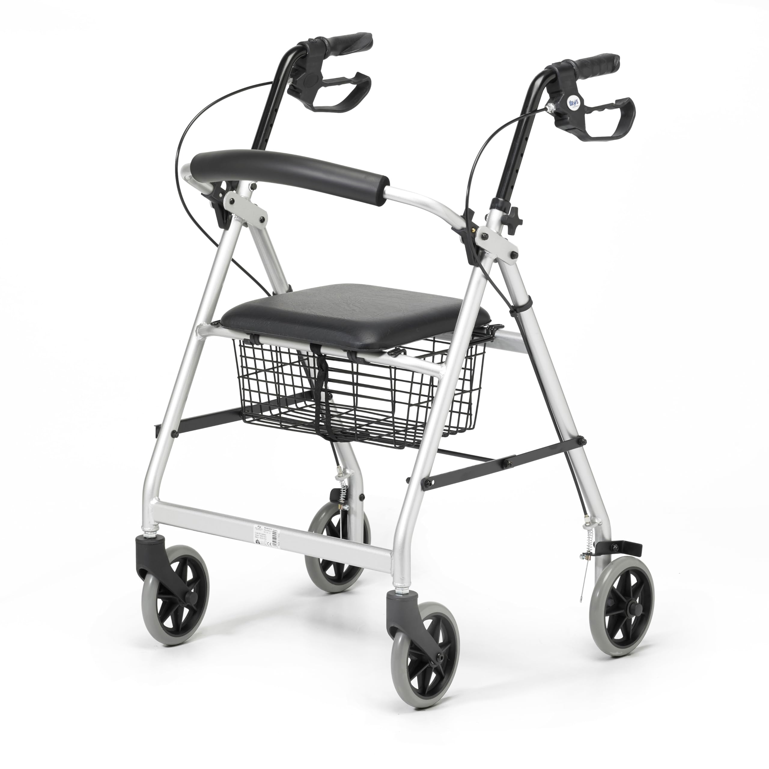 Patterson Medical - Camminatore con ruote in alluminio leggero, Grigio