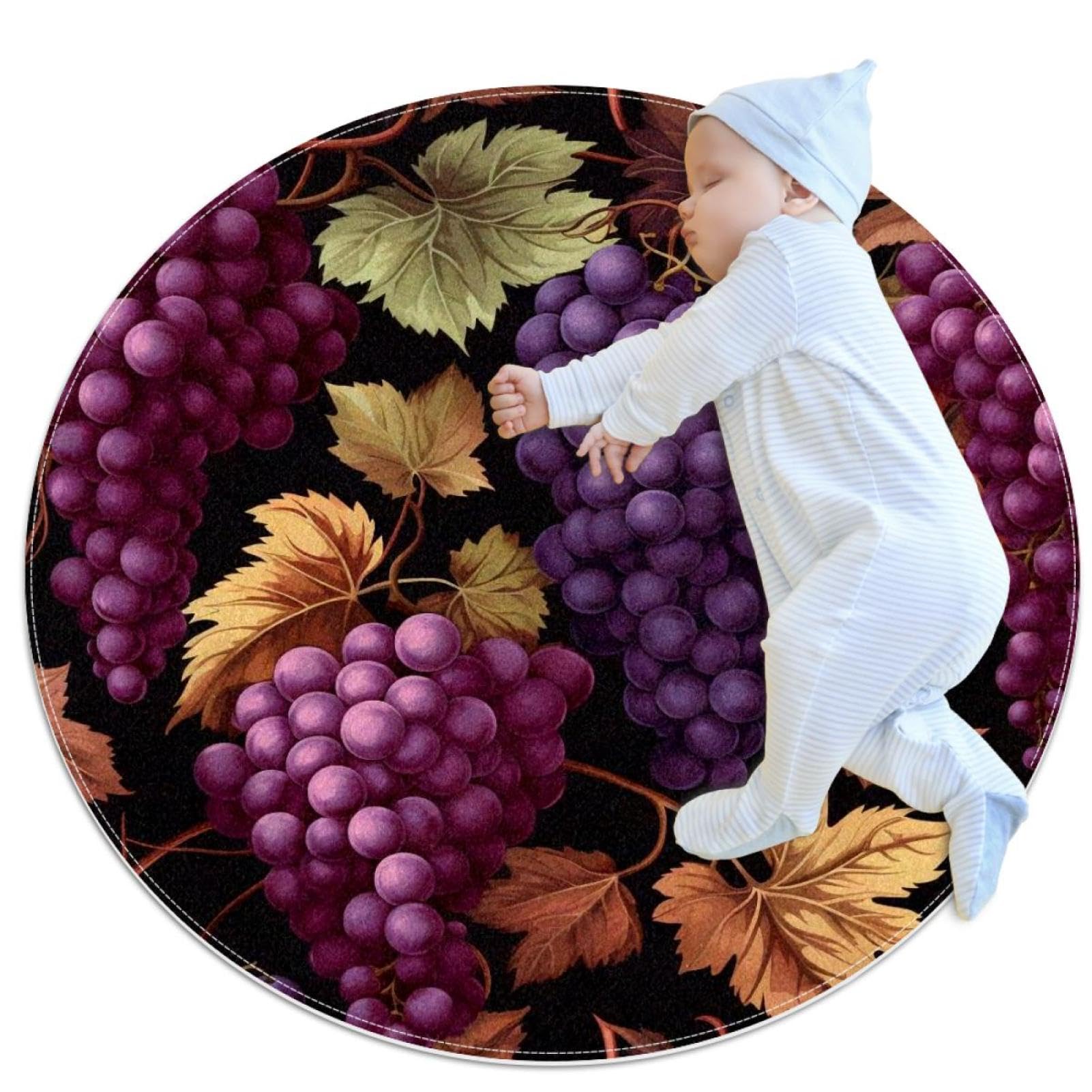 Tapis de sol aquarelle de fruits pour chambre d'enfant et canapé