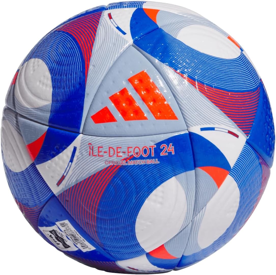 adidas Île-De-Foot 24 Pro Match Ball - French Flag Inspired Design, Seamless Construction, FIFA Quality Pro Certification