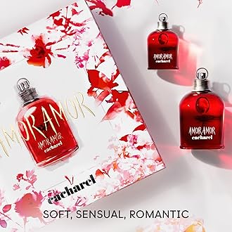 Cacharel Amor Amor - Eau de Toilette & Fragrance Gift Set for Women, Floral, Ambery, Fruity With Notes of Jasmine & Vanilla