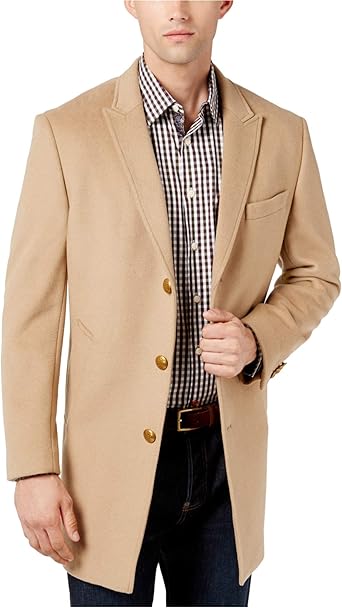 peak lapel topcoat