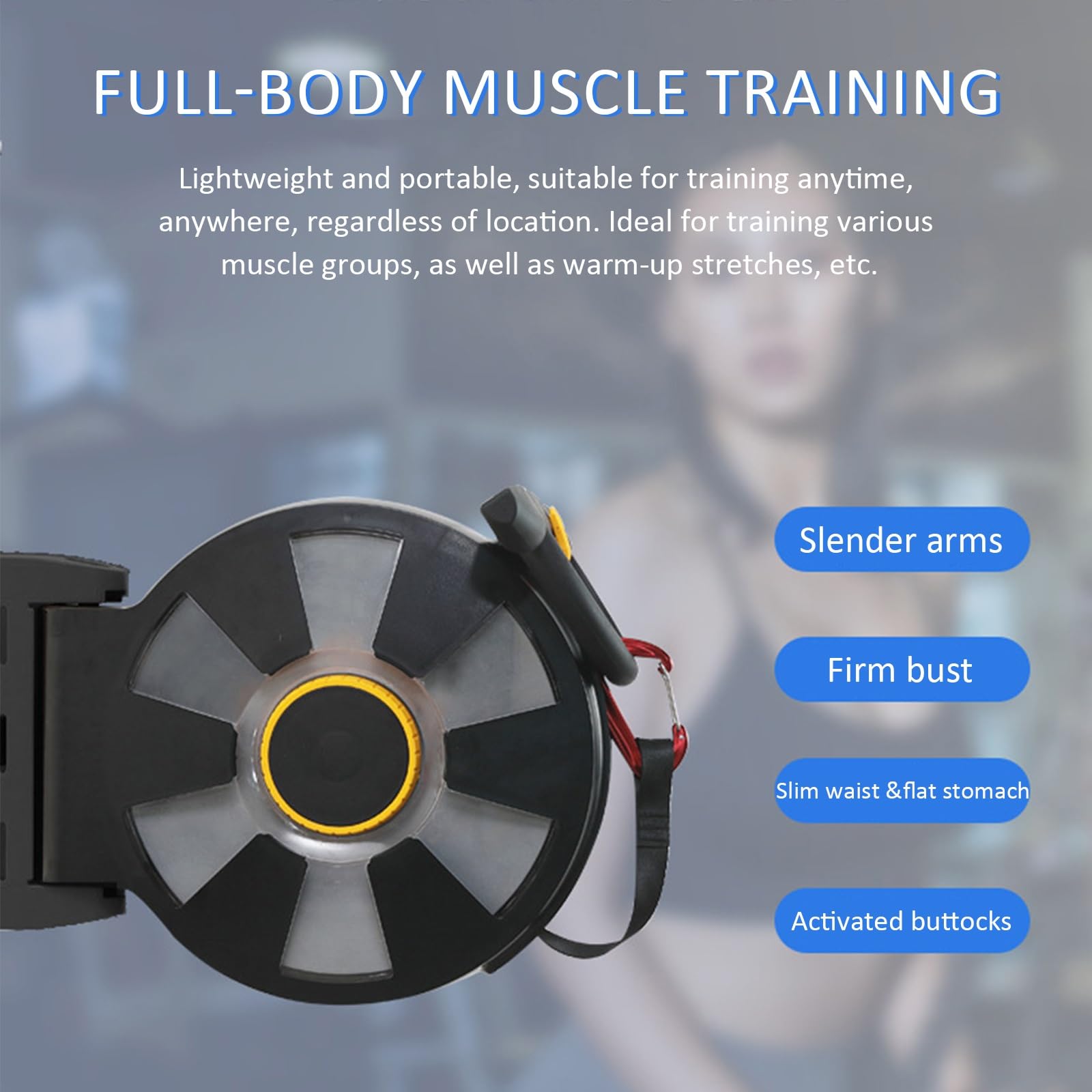 Schwungrad-Trainingsgerät zur Wandmontage, Roulette-Design, hohe Festigkeit, Multi-Übung, Fitnessstudio, Workout-Station für Zuhause und draußen
