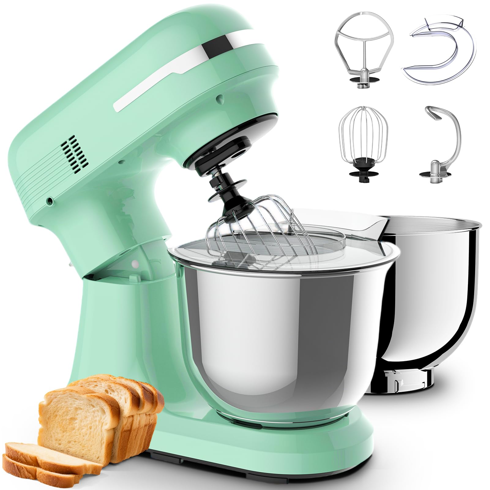 Plum Chef SM-B03C Dual Bowls Stand Mixer