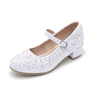 Princessページ Amazon.com: WIKENCY Girls Dress Shoes Mary Jane Low Heel
