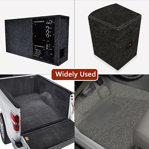 Vista 14 de Revestimiento de alfombra de automóvil de 45 x 78 pulgadas, resistente a las manchas, resistente al desgarro, revestimiento renovado para camión