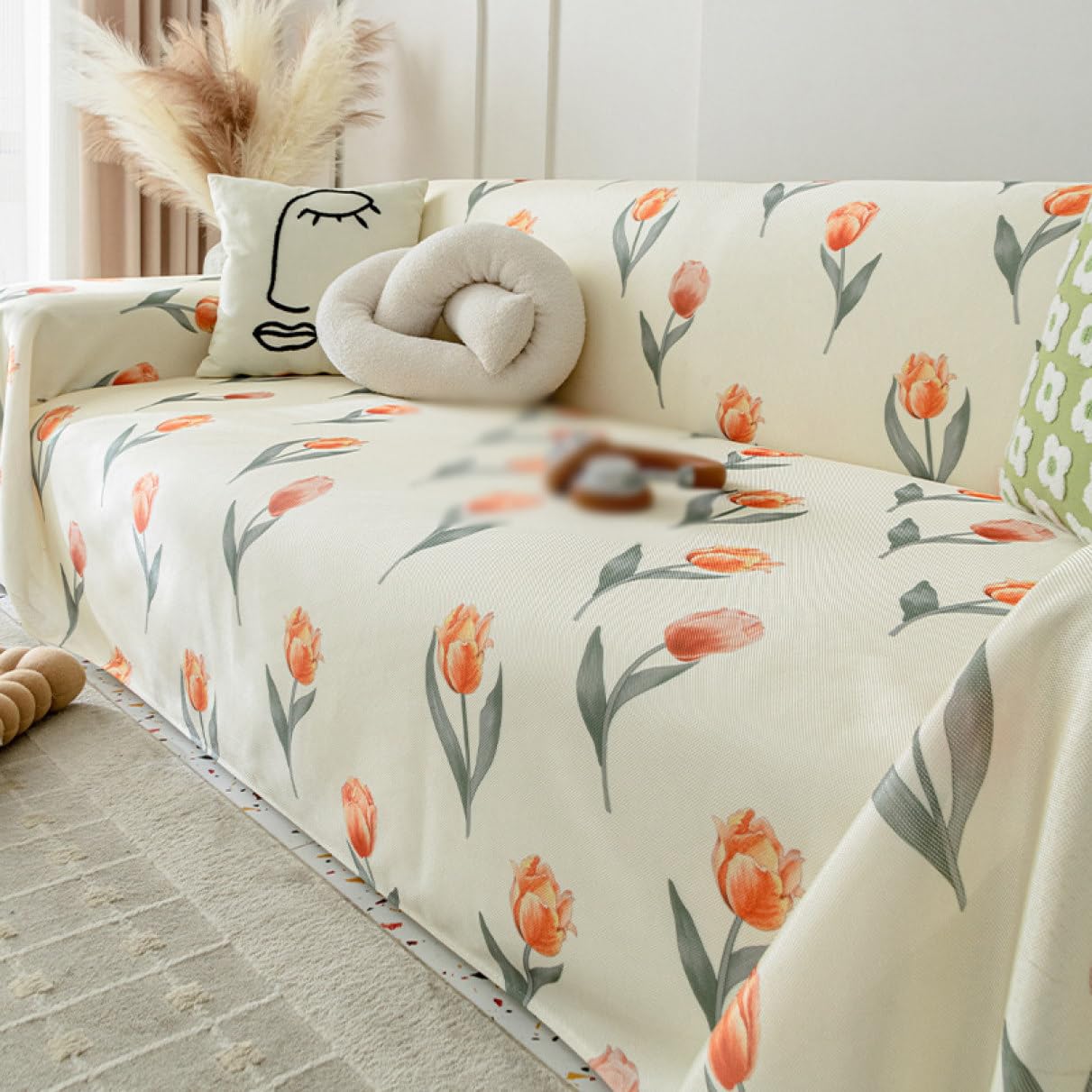 Amazon｜[BKVB] ボタニカル マルチカバー サイズ 約W180 L420 マルチ