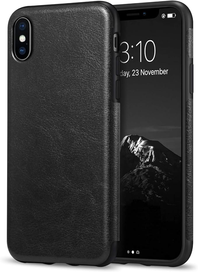 Amazon.co.jp TENDLIN iPhone XS Case / iPhone X Case Leather and TPU Soft Case Thin Lightweight