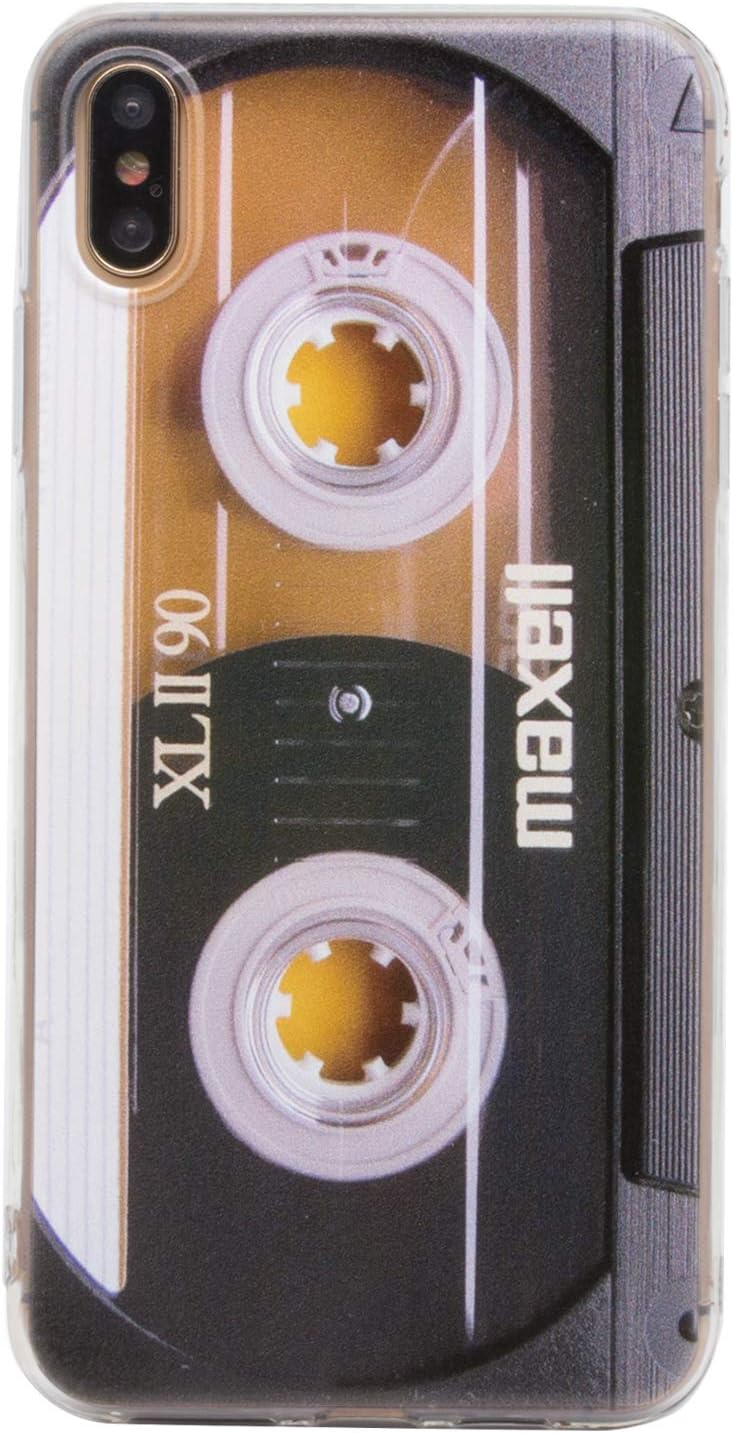 TNCY Bumper Soft TPU Music Cassette Tape Retro 80’s Type Amazing Back Cover Phone Case Compatible with iPhone Xs MAX