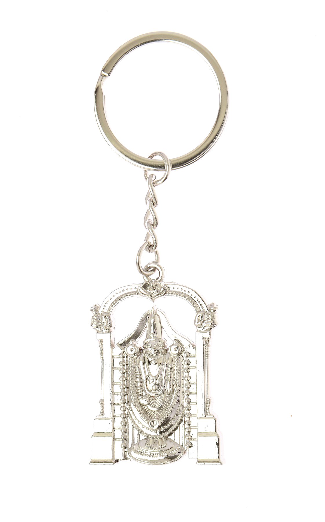 iktu Silver Metal Tirupati Balaji Keychain-picture-11