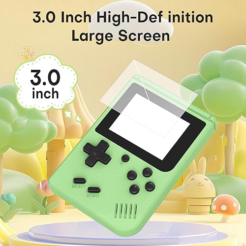 Miniatura 4 de Consola de juegos portátil retro, consola de juegos retro con pantalla IPS de 3.0 pulgadas, consola de juegos retro clásica 400 integrada, batería