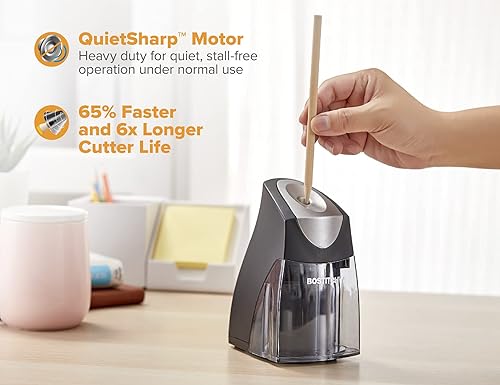 Miniatura 2 de Bostitch QuietSharp Vertical Executive - Sacapuntas eléctricos color negro EPS9V-BLK
