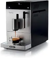 Ariete 1452 Diamante, Máquina de Café Automática, 1200 W, Pressão 19 bar, Café Expresso, Americano e Água Quente, Dispositivo para Cappuccino, Display LED, Bico Ajustável, Frontal Prata, 220V