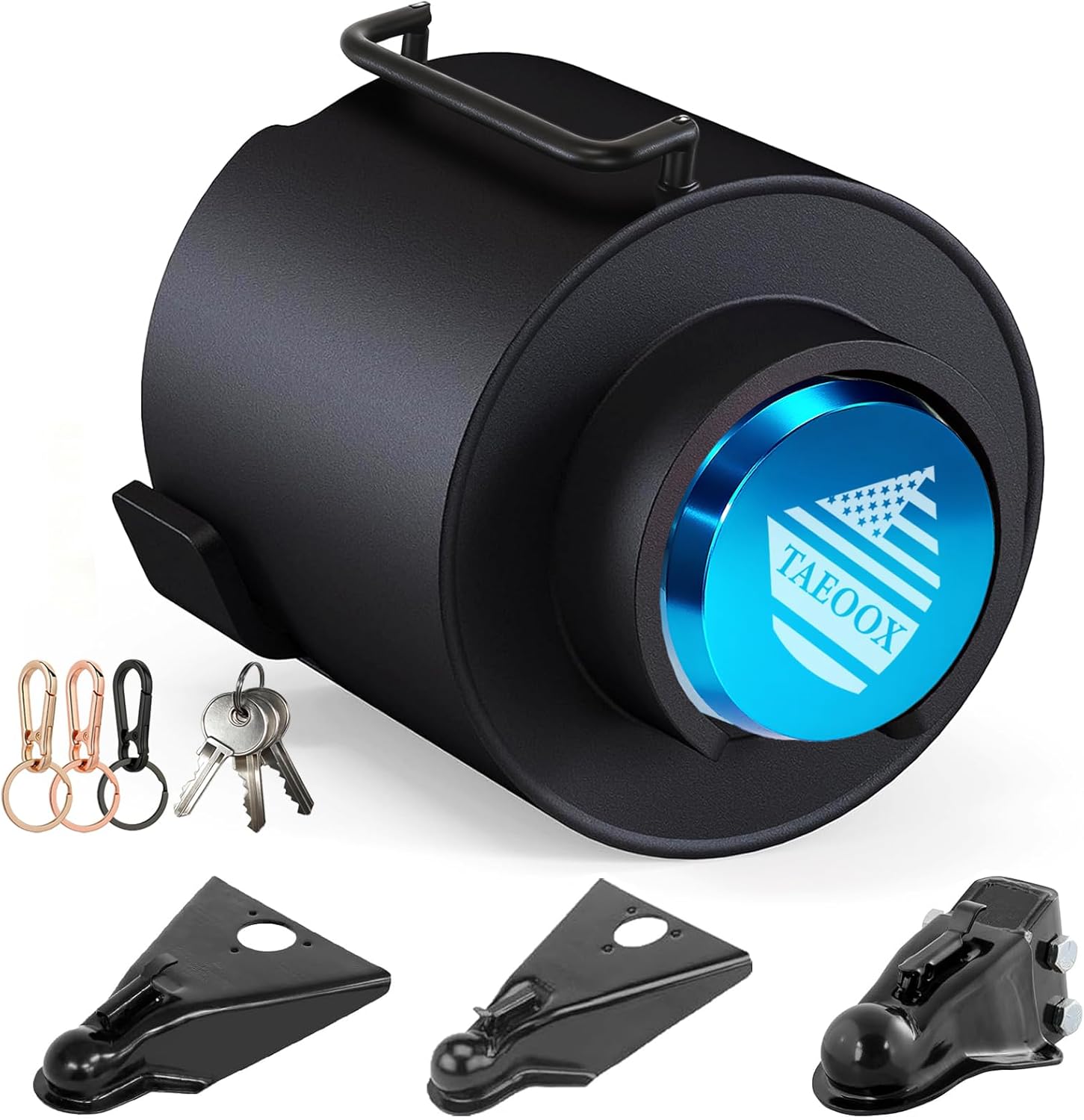 Upgraded Trailer Lock Fits 2 5/16 Inch Coupler, Heavy-Duty Trailer Hitch Locks, Pry-Resistant & Anti-Theft Trailer Coupler Lock, Accessories for Trailer/RV/Boat