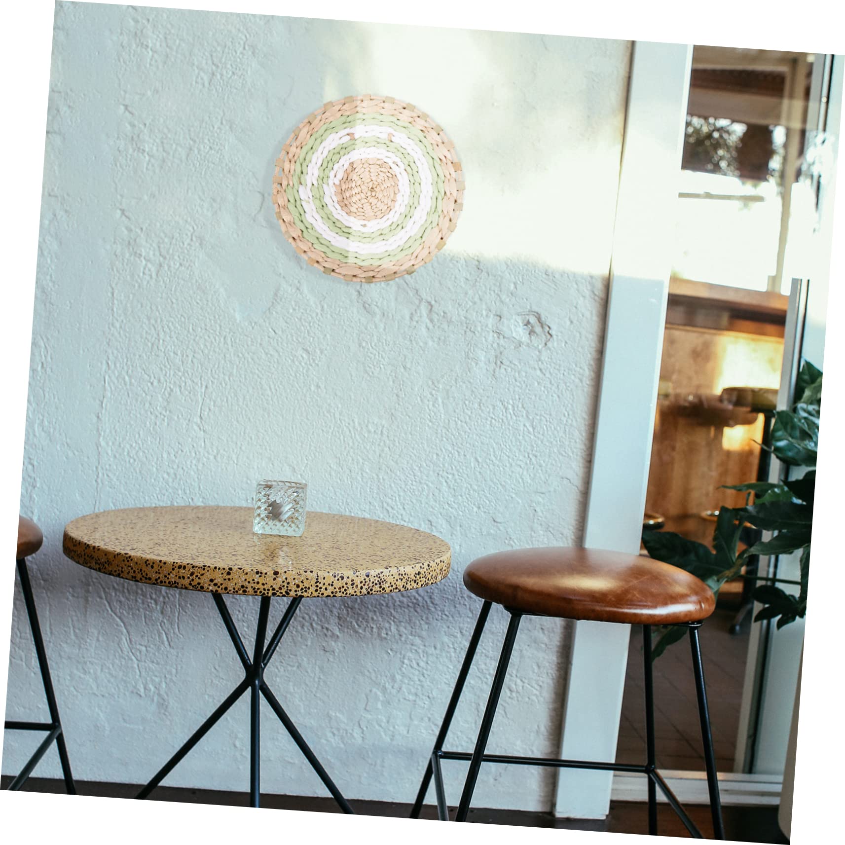 Zerodeko 3piezas Adorno De Pared Woven Nordic Style Decoración Artesanal De para Dormitorio Accesorio Elegante y Natural para Colgar Casa para Bodas y