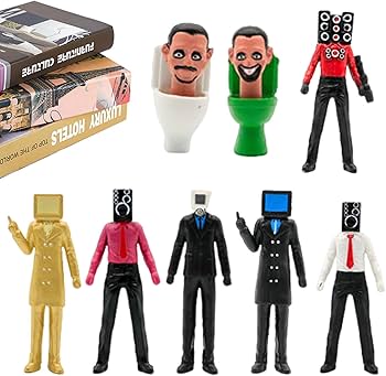 スキビディトイレ フィギュア 4種類セット 人形 海外 アメトイ Sk f045 Amazon.co.jp: スキビディ トイレ フィギュア スキビディトイレ