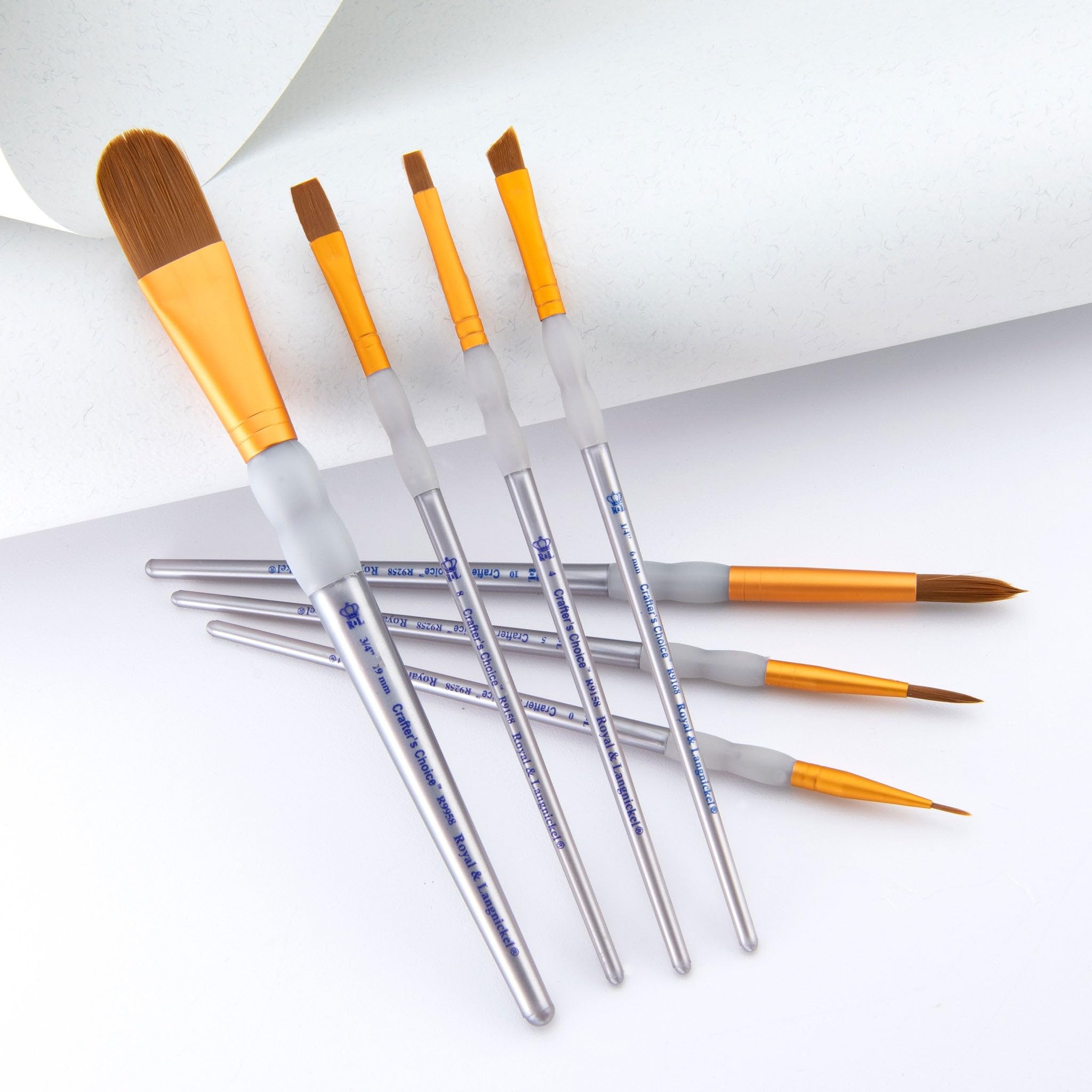 Royal & Langnickel Crafter's Choice Set de pinceaux variété ovales 7 pièces