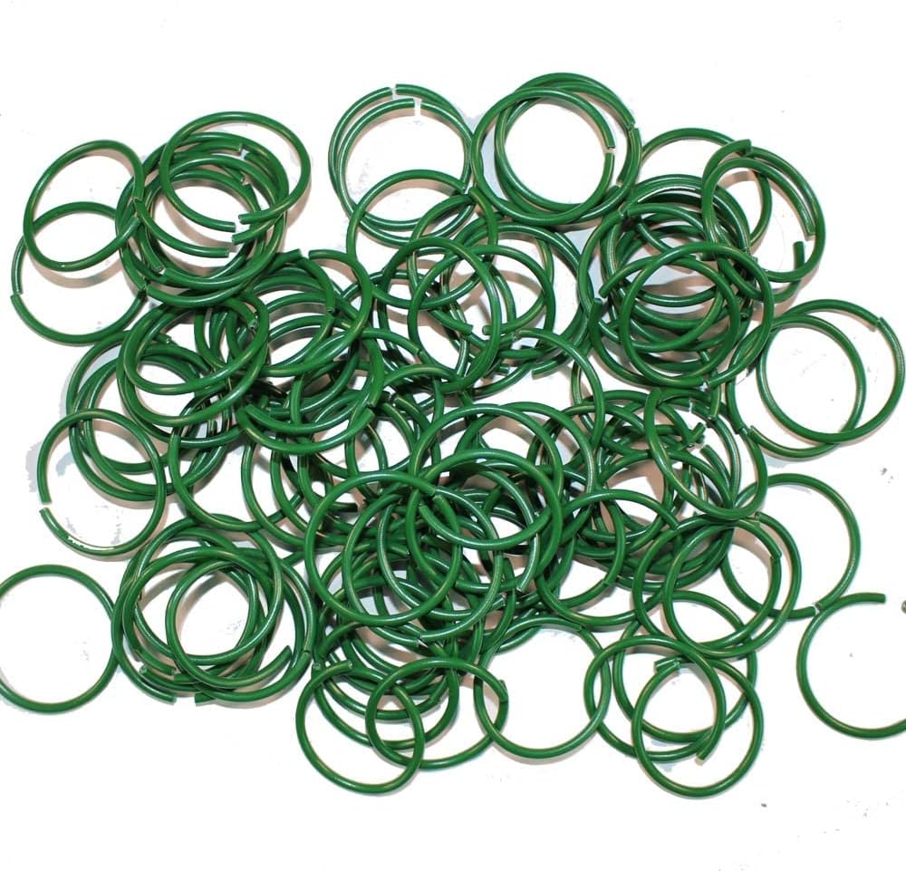 100 Pack Plastic Plant Rings Garden Support Stakes Clips for Helping Secure Plants to Grow Straight Healthy Upright Flower Clips Sturdy Adjustable Sold By FIRST CHOICE KAYA®