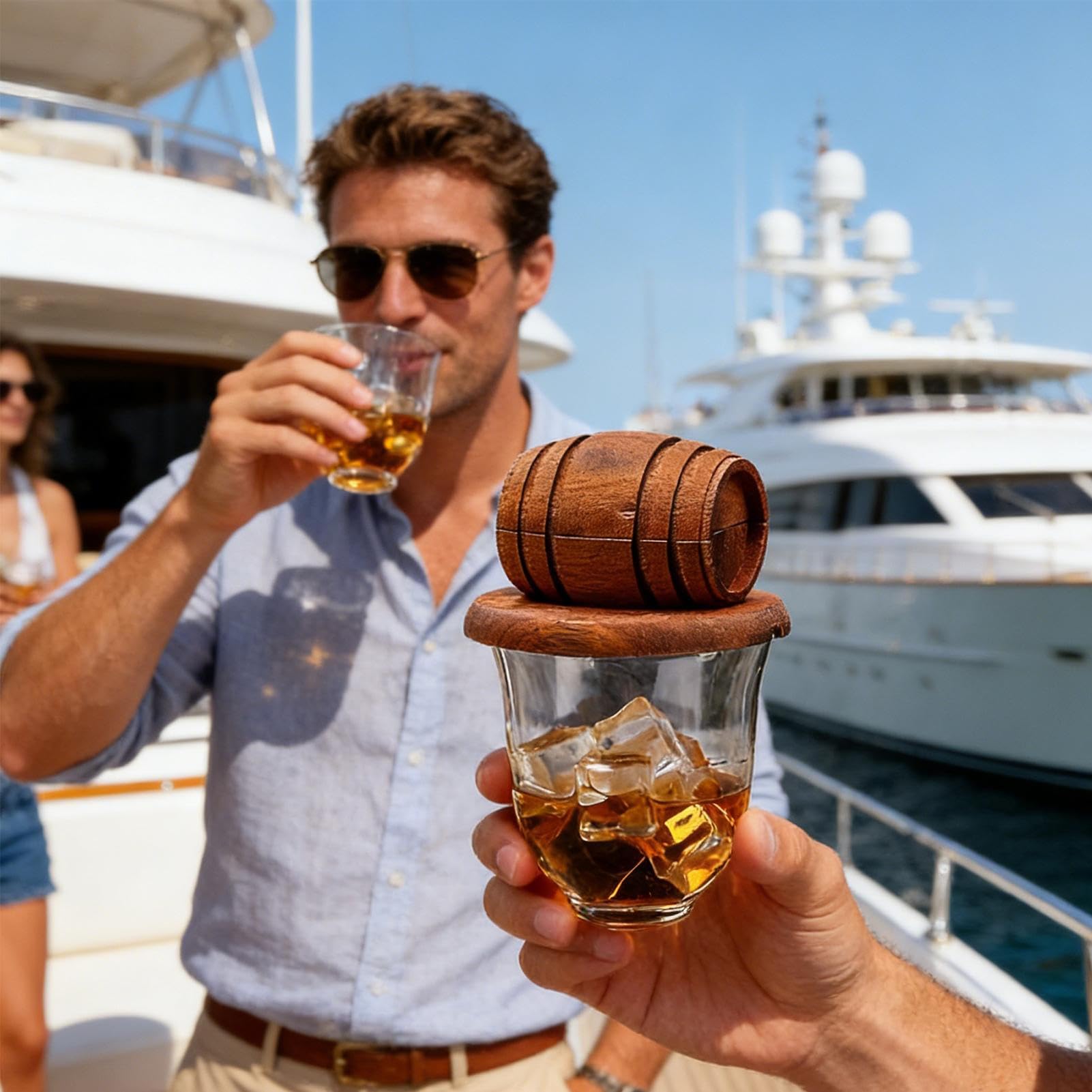 Ahumador de Bebidas, dispensador de de Madera, Accesorio para Bar, ahumador para Bebidas, Regalo para Padre, Marido, Familia, Amigos, Hombres, cumpleaños, Vacaciones