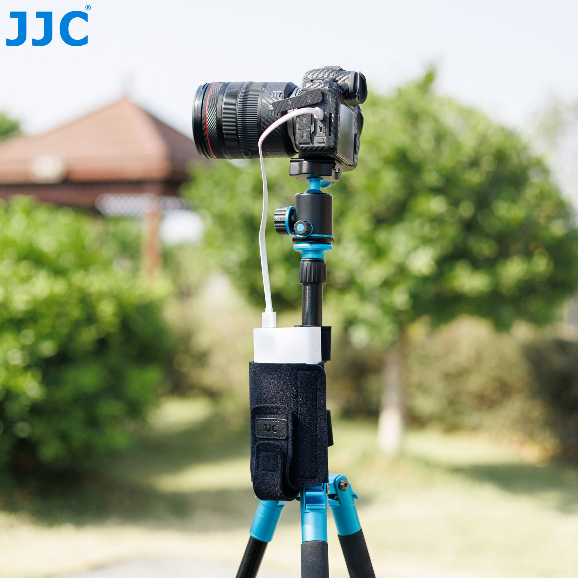 JJC Cinghia Montaggio Neoprene per Piccoli Gadget Attacca Alla Gamba del Treppiede, Supporto Luce Scala Fotografica, Fascio e Altri Oggetti per un Accesso Rapido Agli Oggetti (Capacità Carico 1kg)