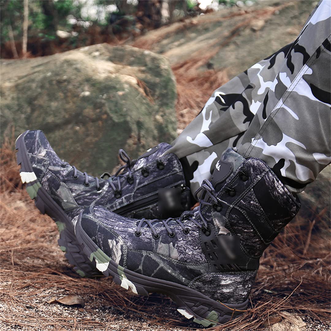 Zapatos de senderismo impermeables Zapatos tácticos de los hombres del deporte al aire libre Zapatos de escalada de montaña Botas