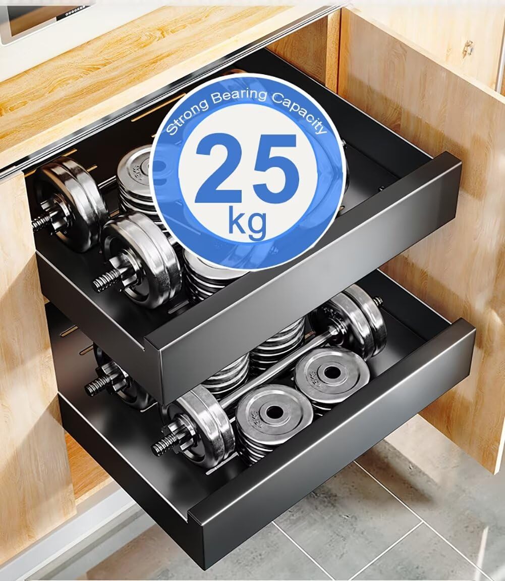Rozszerzalny organizer do szuflad kuchennych z przesuwnymi szynami do łatwego przechowywania w szafce 40 cm