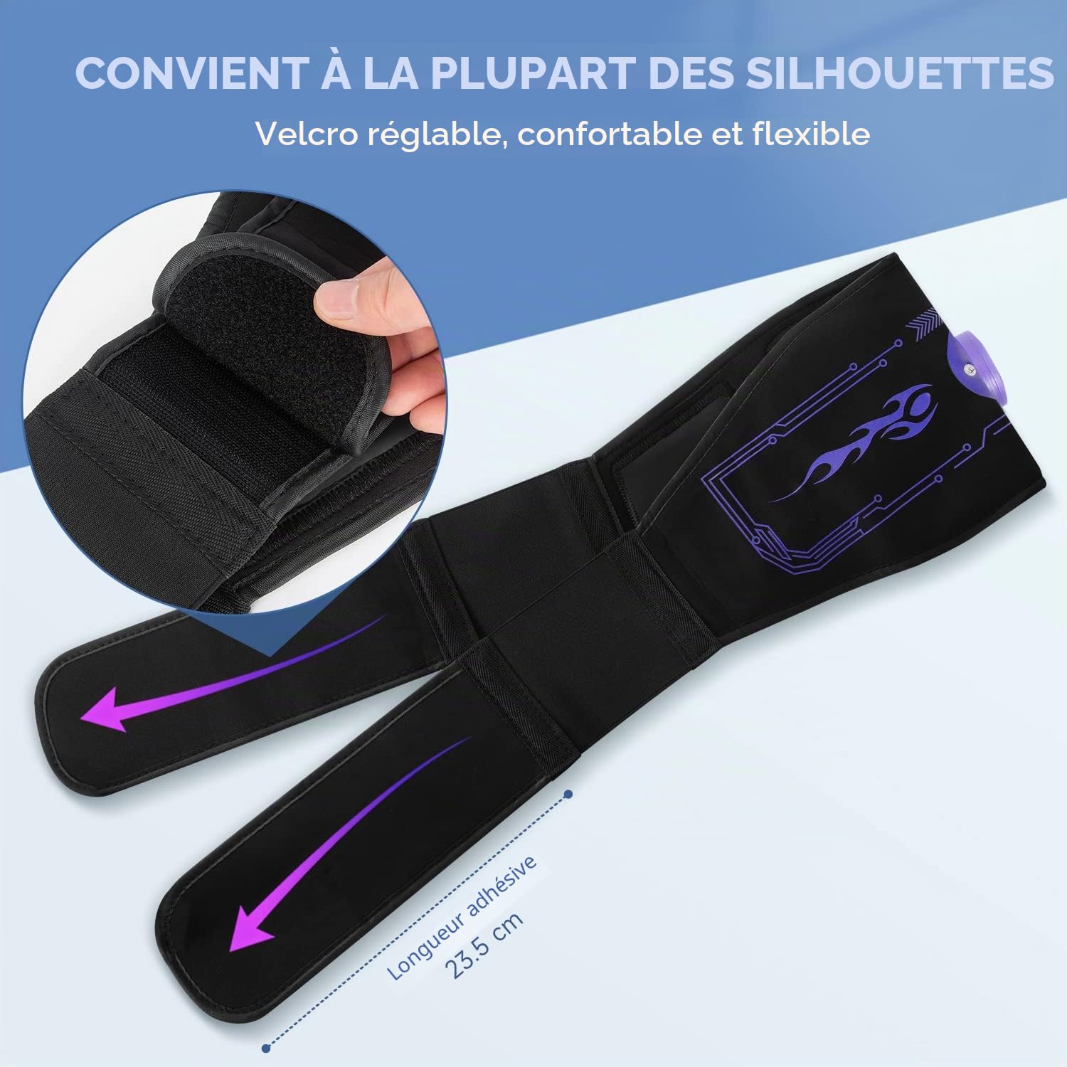 EMS Appareil de musculation électrique pour abdominaux EMS Appareil de musculation abdominaux EMS Traduction abdominale - Non interchangeable - 6 modes d'entraînement stimulateur musculaire pour hommes et femmes - Appareil d'entraînement pour la maison